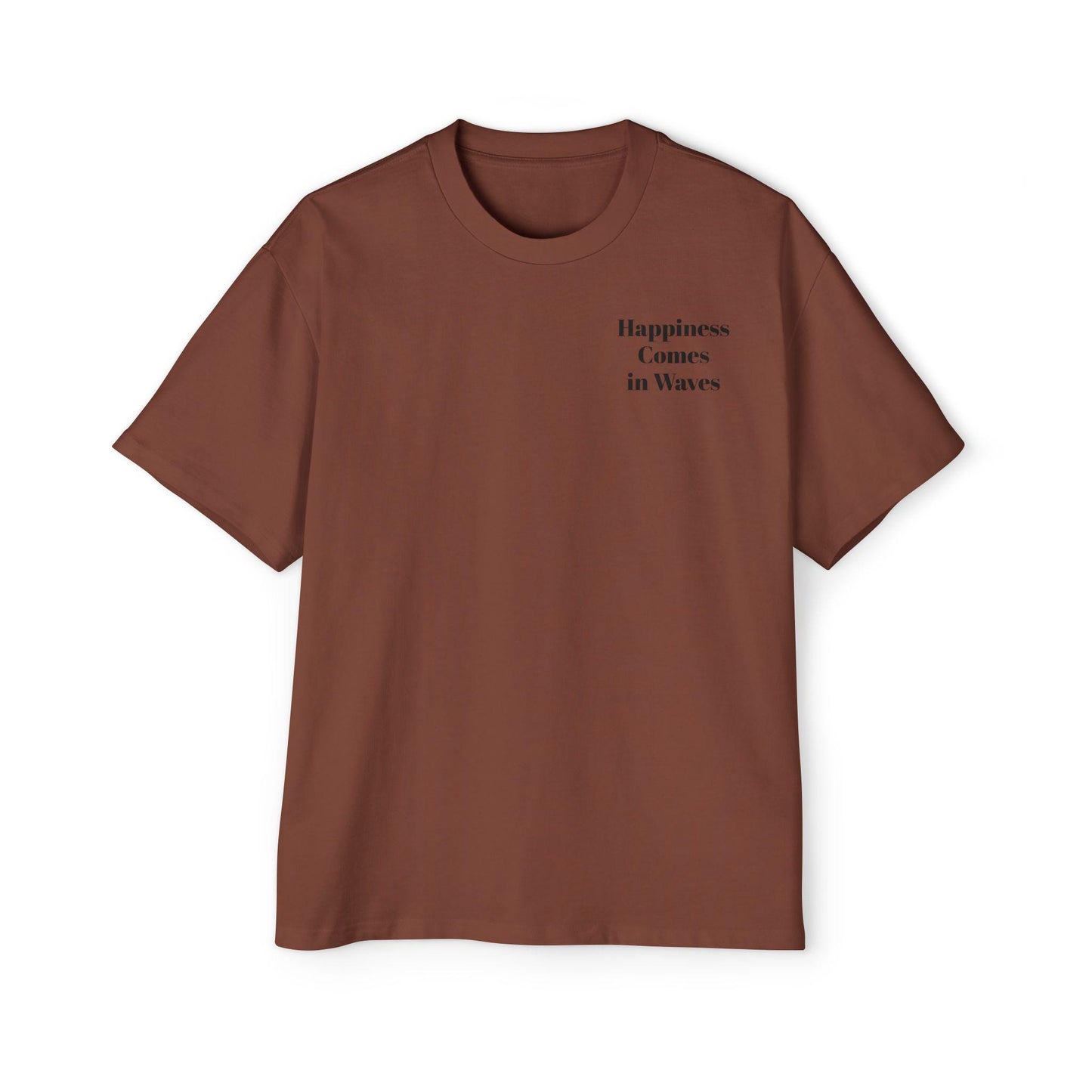 Happiness Comes in Waves Tee, Summer Shirt, Oversized Men’s Tee, Beachwear, Casual Tee, Gift for Beach Lovers, Beach Shirt, Summer Vibe